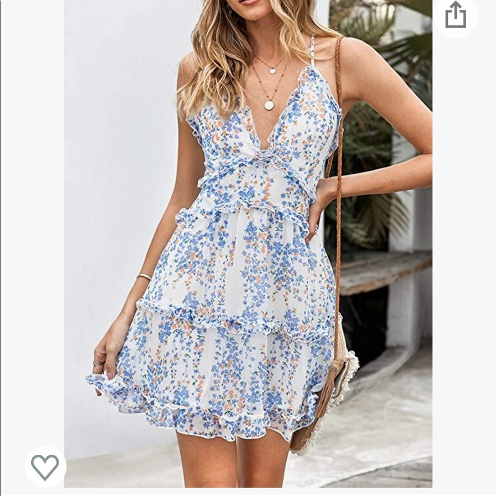 Summer Floral Ruffle Dress - Picture 3 of 5